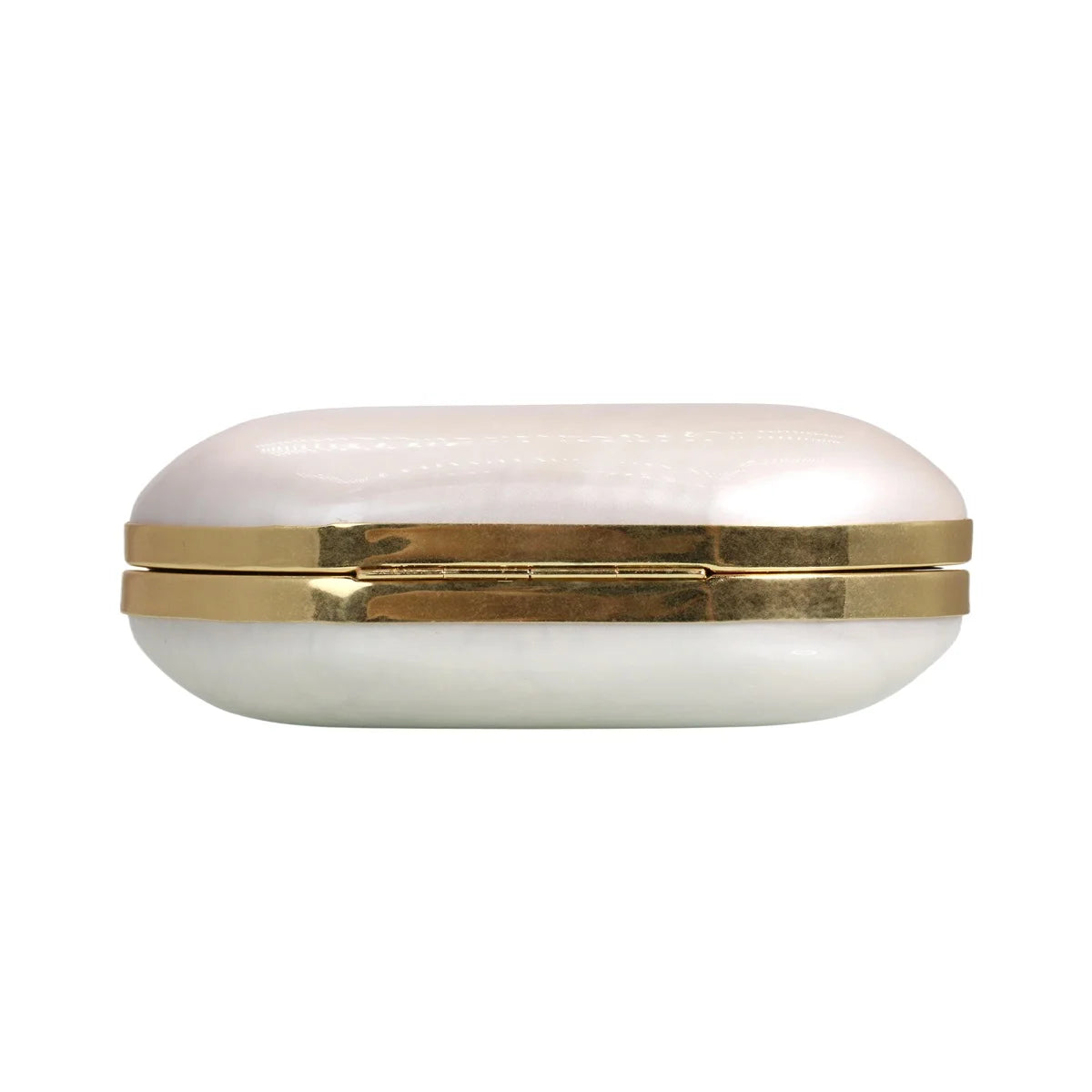 Women Pearl Acrylic Crossbody Bags Elegant Shell Evening Clutch Metallic Top Handle Handbag for Wedding Banquet Party