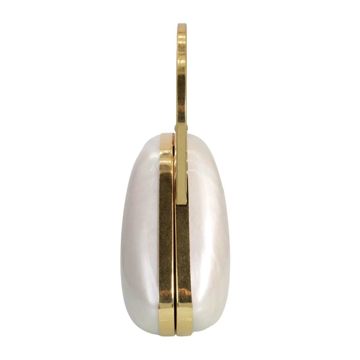 Women Pearl Acrylic Crossbody Bags Elegant Shell Evening Clutch Metallic Top Handle Handbag for Wedding Banquet Party