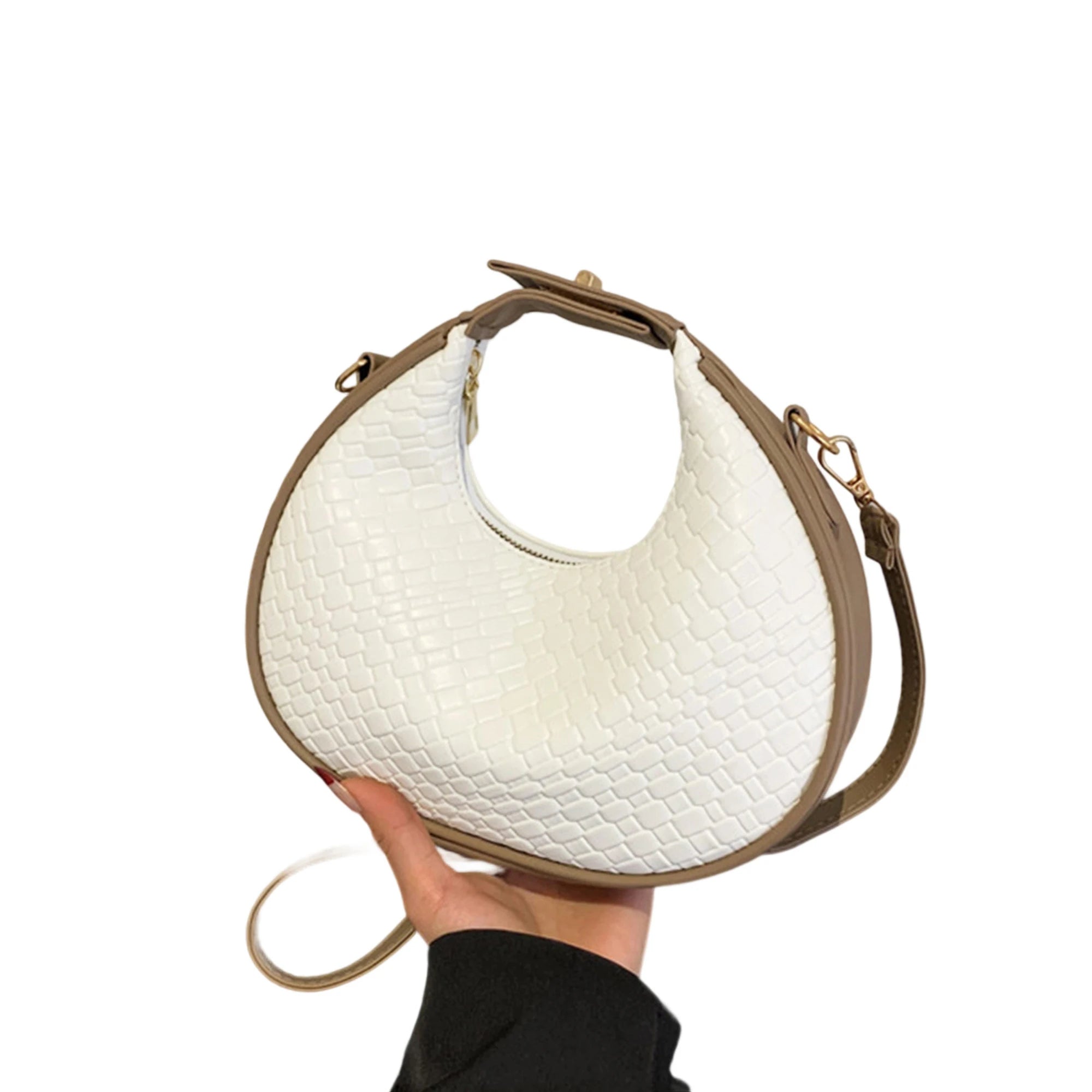 Stylish Shoulder Bag for Women Trendy Adjustable Faux Leather Crossbody Purse with Zipper Closure for Everyday Use and Shopping