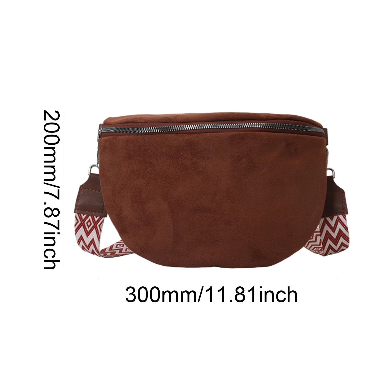Women Trendy Crossbody Bag Solid Color Chest Bag Solid Shoulder Bag Adjustable Wide Strap Bum Bag for Travel Shopping
