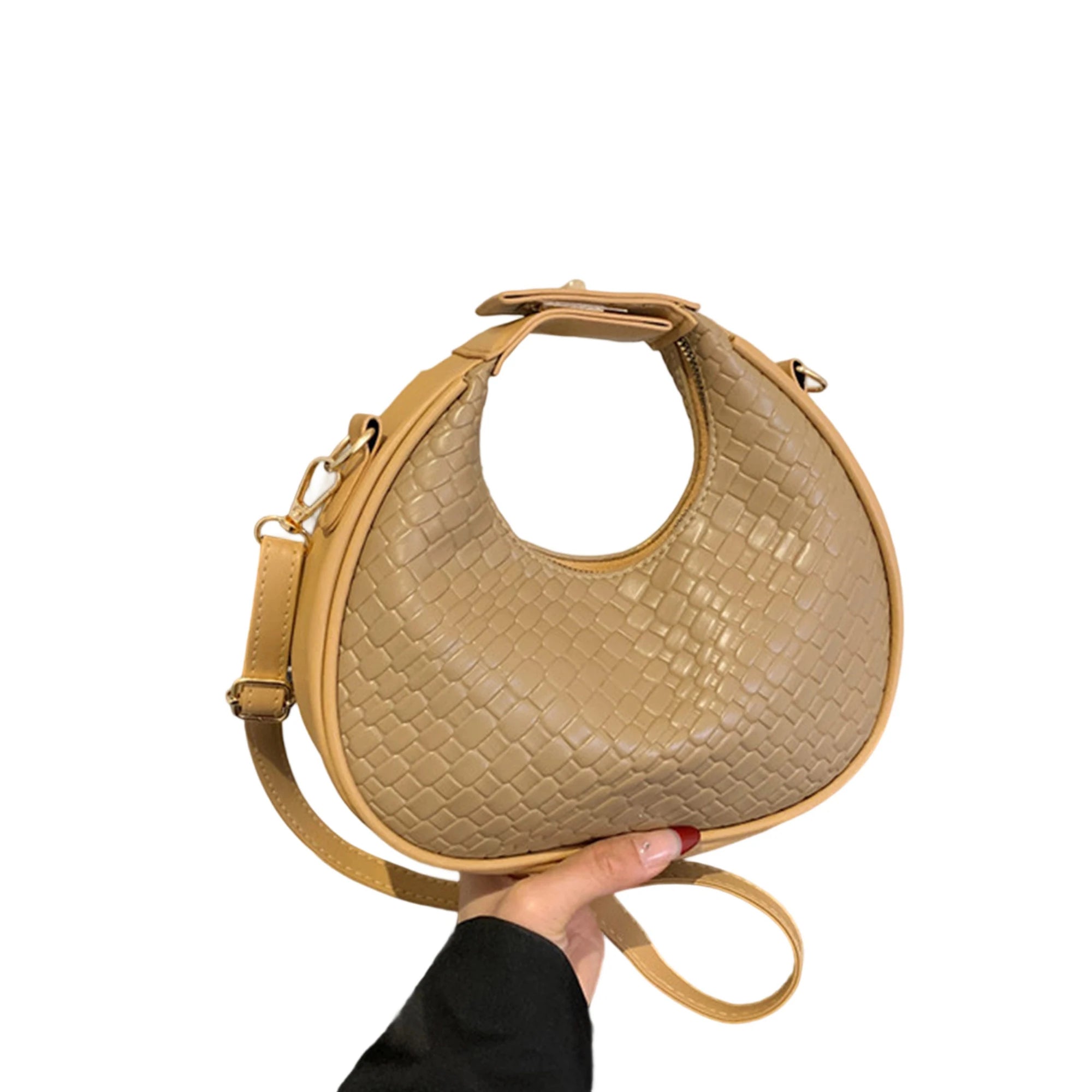 Stylish Shoulder Bag for Women Trendy Adjustable Faux Leather Crossbody Purse with Zipper Closure for Everyday Use and Shopping