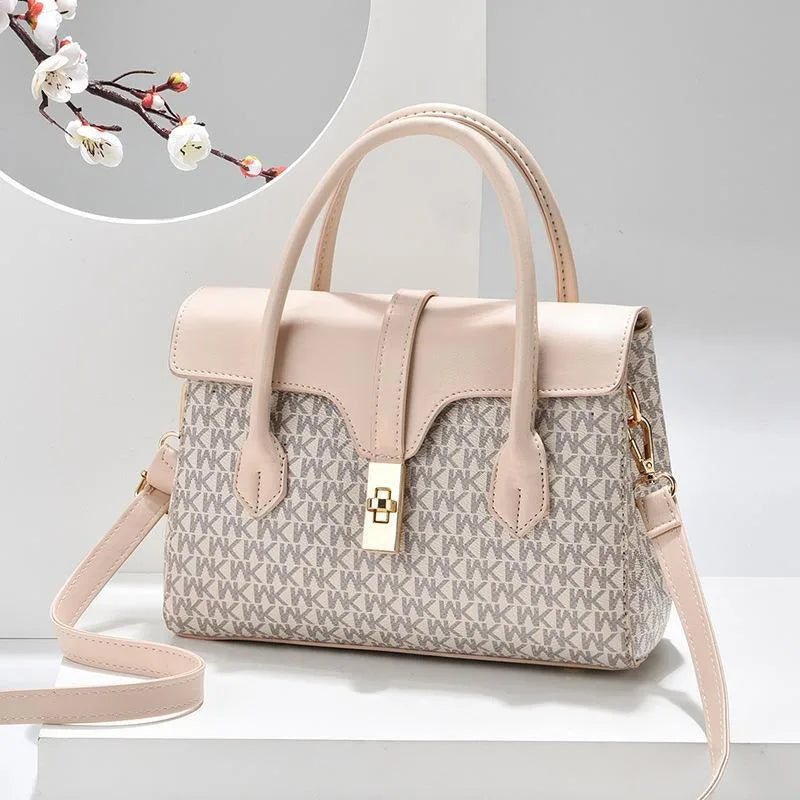 New Letter Print Shoulder Bag for Women, Large Capacity Fashion Crossbody Mom Bag