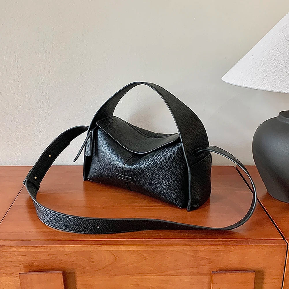 Shoulder Bags for Women PU Leather Casual Hobo Bag Large Capacity Fashion Trend Shoulder Bags Solid Color Commuting Handbag