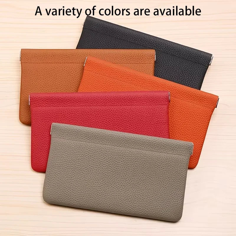 Storage Bag PU Leather For Long Wallet Passport Driver's License Document Holder Data Cable Cosmetic Bag for Women Men