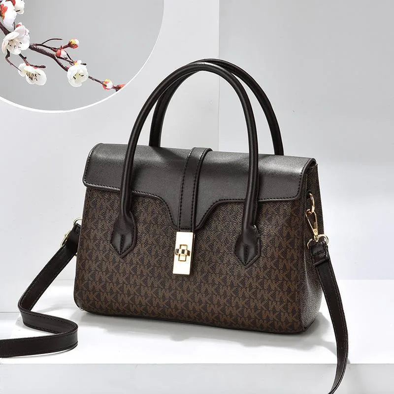 New Letter Print Shoulder Bag for Women, Large Capacity Fashion Crossbody Mom Bag