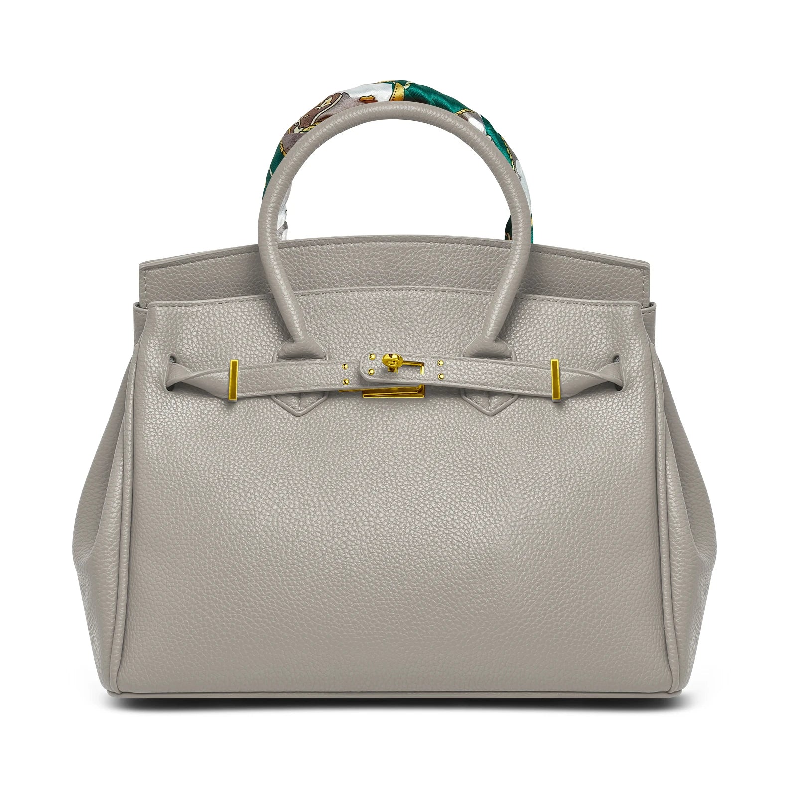 Women's PU Handbag Luxury Grain Leather Handbag Spacious Buckle Handbag Commuter, Business, and Travel Bag