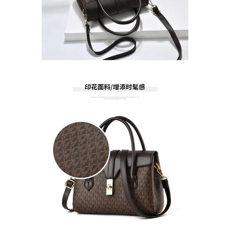 New Letter Print Shoulder Bag for Women, Large Capacity Fashion Crossbody Mom Bag