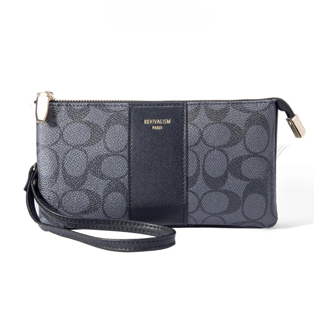 Luxury Design Wallets for Women Multi-Function Card Holder PU Leather 2025 New Corner Zip Wallet Wristlet Bag