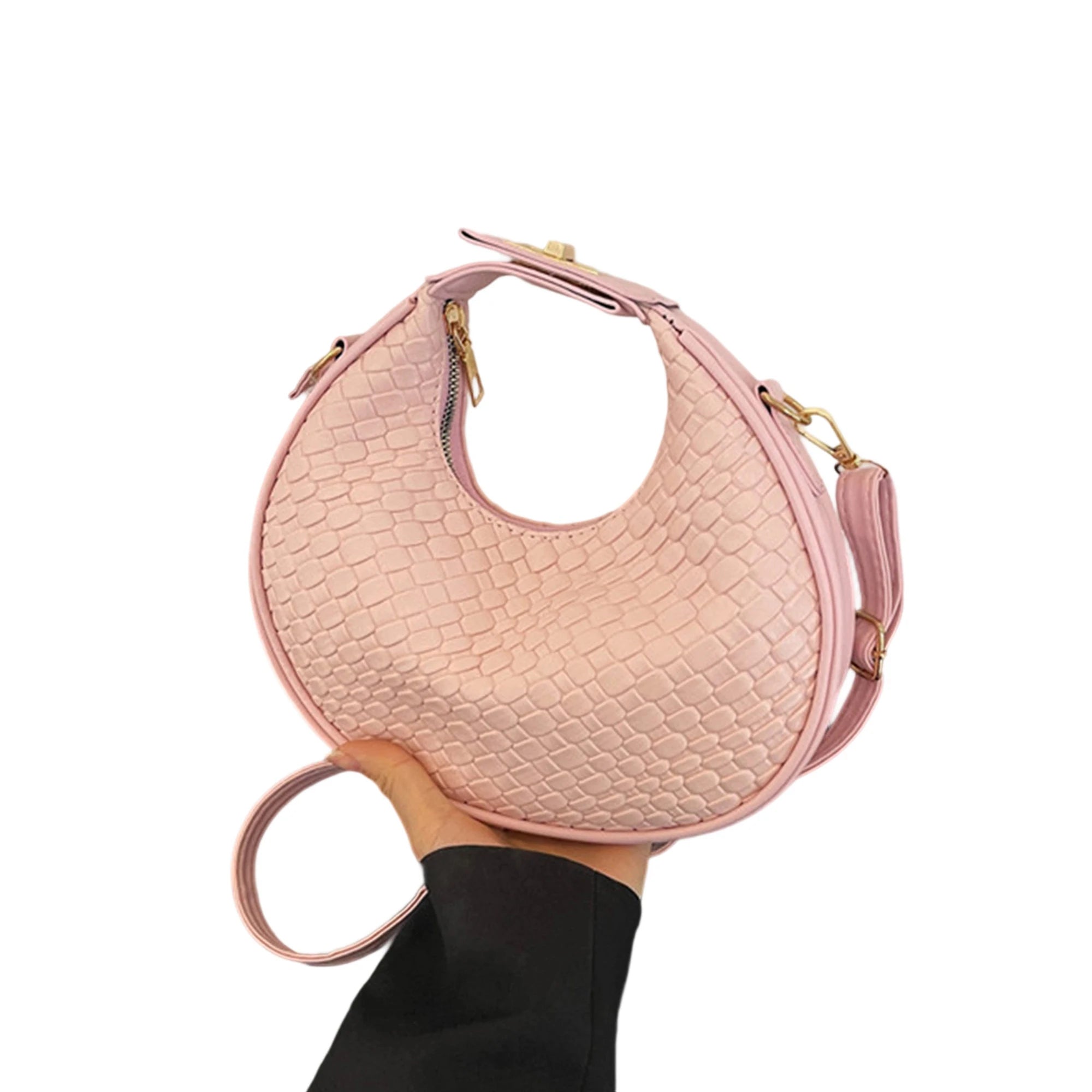 Stylish Shoulder Bag for Women Trendy Adjustable Faux Leather Crossbody Purse with Zipper Closure for Everyday Use and Shopping