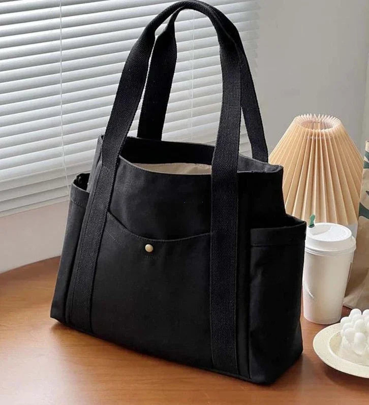 Canvas Tote Bags for Work Commuting Carrying Bag College Style Student Outfit Book Shoulder Bag Bolsos Para Mujer