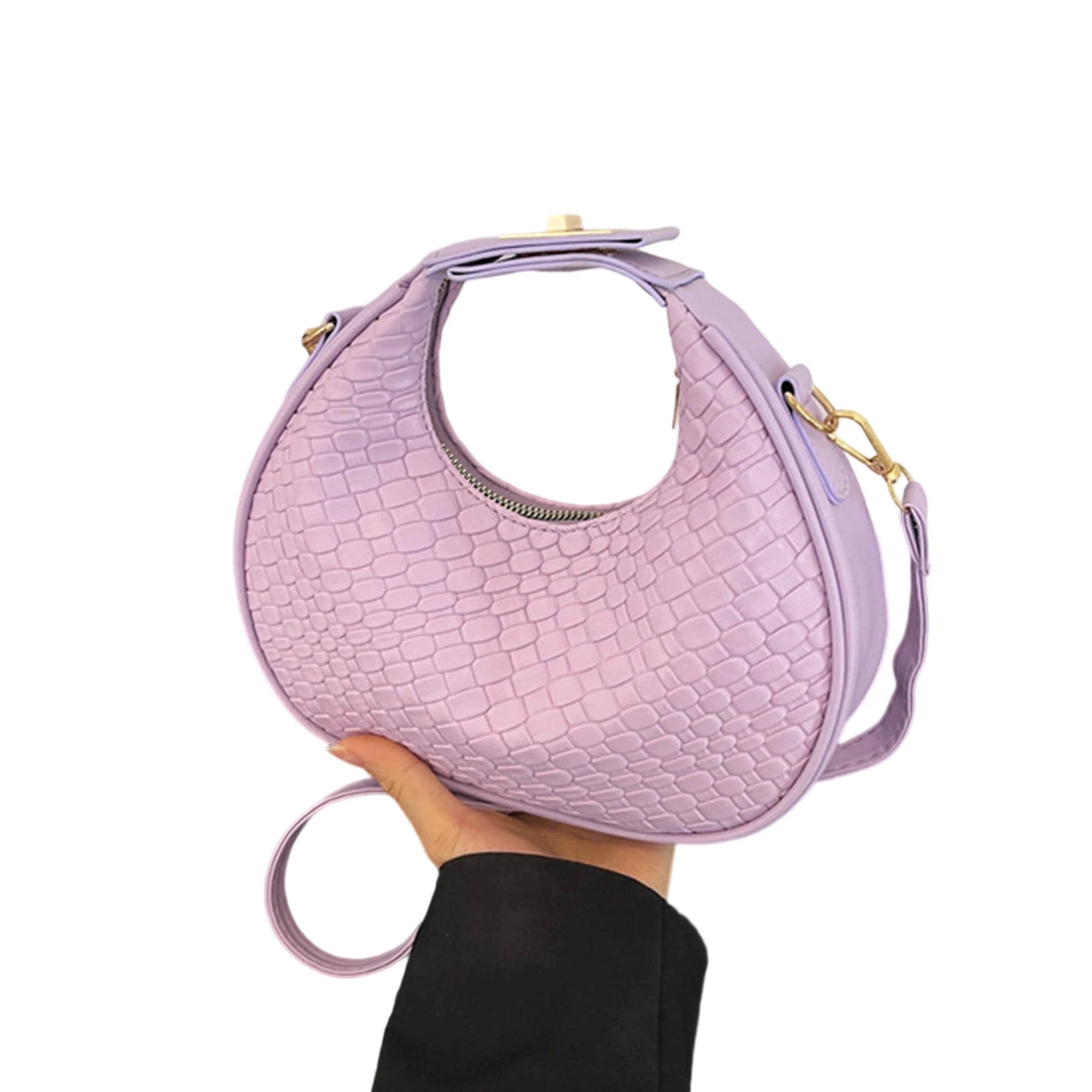 Stylish Shoulder Bag for Women Trendy Adjustable Faux Leather Crossbody Purse with Zipper Closure for Everyday Use and Shopping