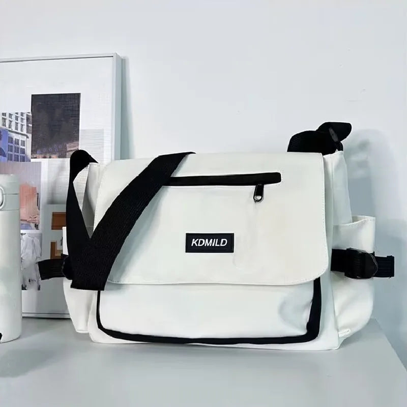 Youth Fashion Casual Version Ladies Canvas Shoulder Bag Solid Color Women Messenger Bags Top Quality Oxford Diagonal Cross Bag