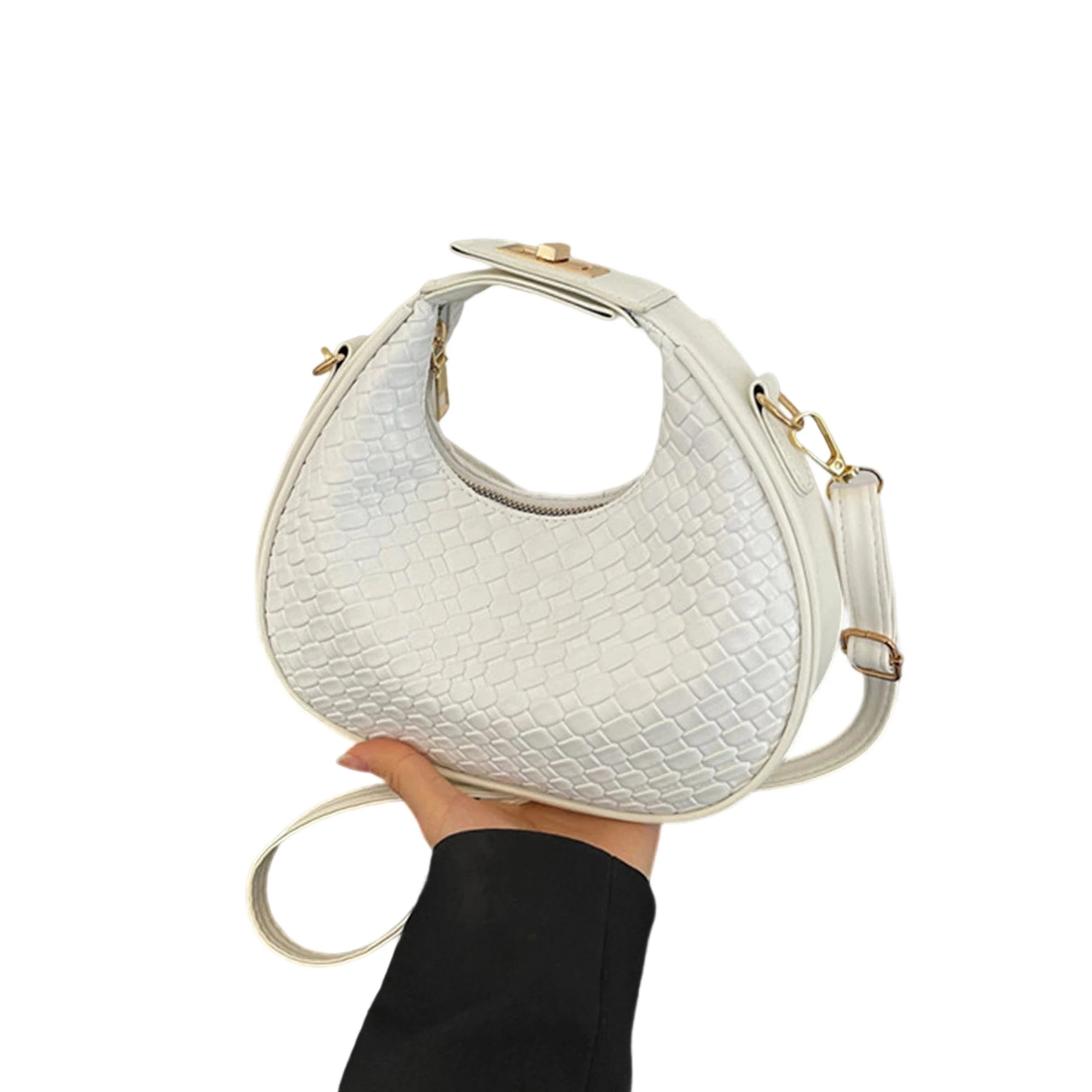 Stylish Shoulder Bag for Women Trendy Adjustable Faux Leather Crossbody Purse with Zipper Closure for Everyday Use and Shopping