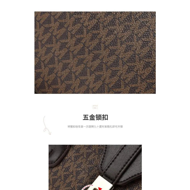 New Letter Print Shoulder Bag for Women, Large Capacity Fashion Crossbody Mom Bag