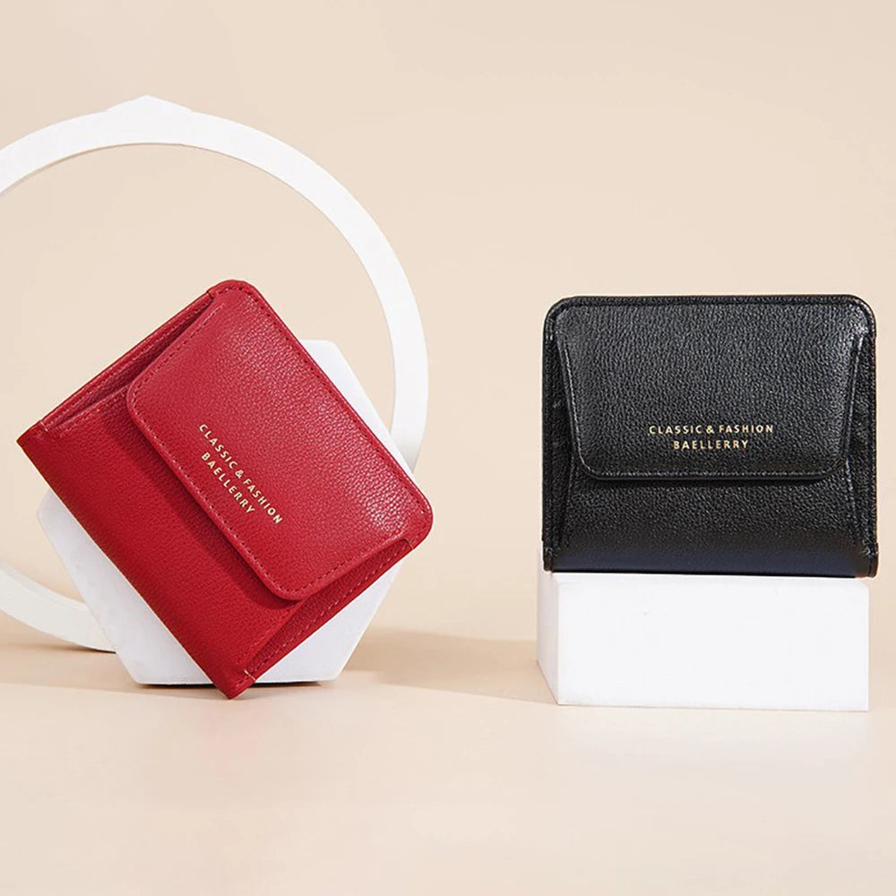 Japanese Style Coin Purse for Women Ins Fashion Short Wallet Zipper Pouch Vintage Small Money Bag for Change