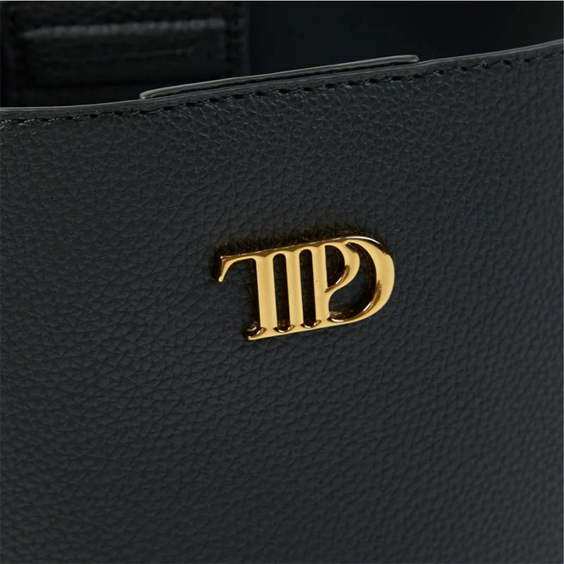 Taylor's TTPD Black Purse PU Leather Shoulder Crossbody Bags Women Cube Wallet Luxury Designer Brands TS Merch Female Bucket Bag