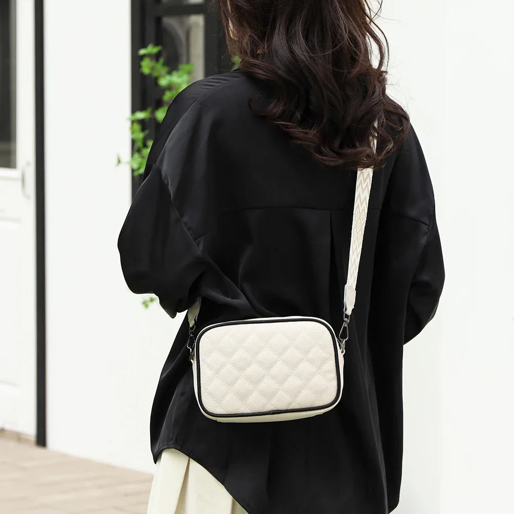 Women Crossbody Bag Genuine Leather Vintage Shoulder Bag Casual Female Satchel