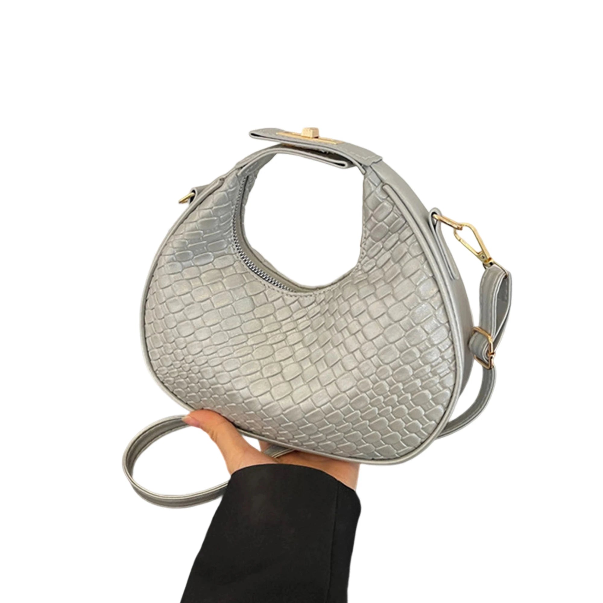 Stylish Shoulder Bag for Women Trendy Adjustable Faux Leather Crossbody Purse with Zipper Closure for Everyday Use and Shopping