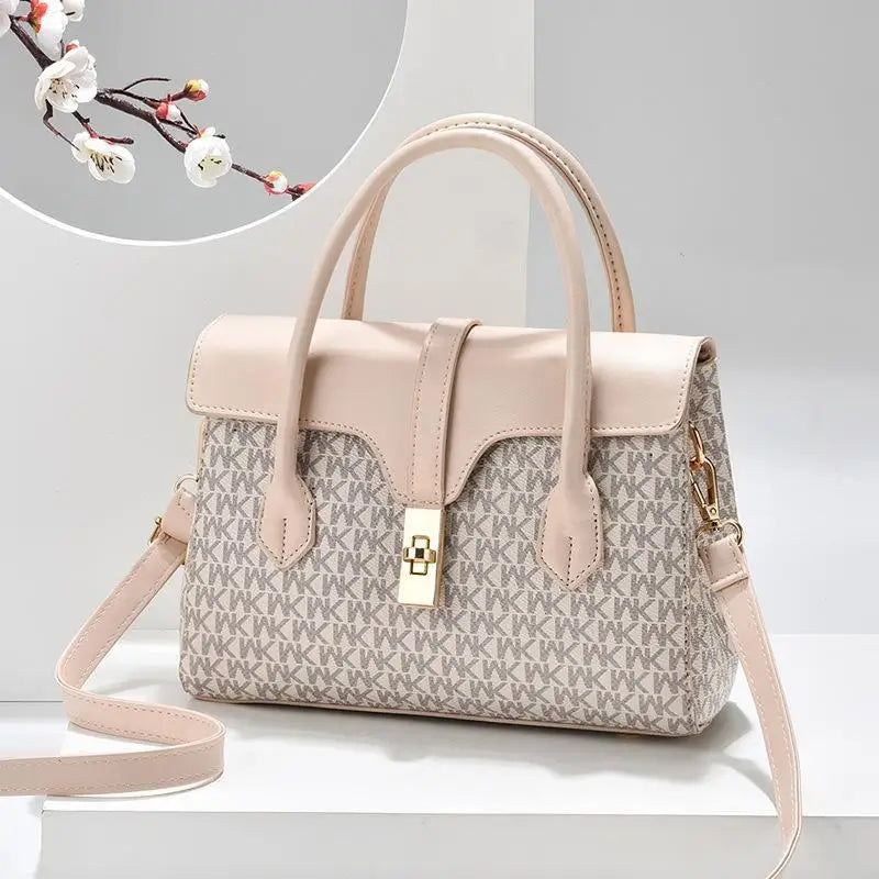 New Letter Print Shoulder Bag for Women, Large Capacity Fashion Crossbody Mom Bag