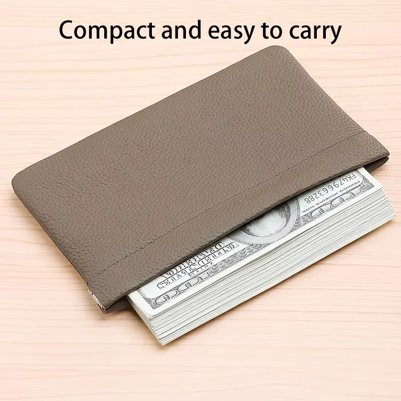 Storage Bag PU Leather For Long Wallet Passport Driver's License Document Holder Data Cable Cosmetic Bag for Women Men