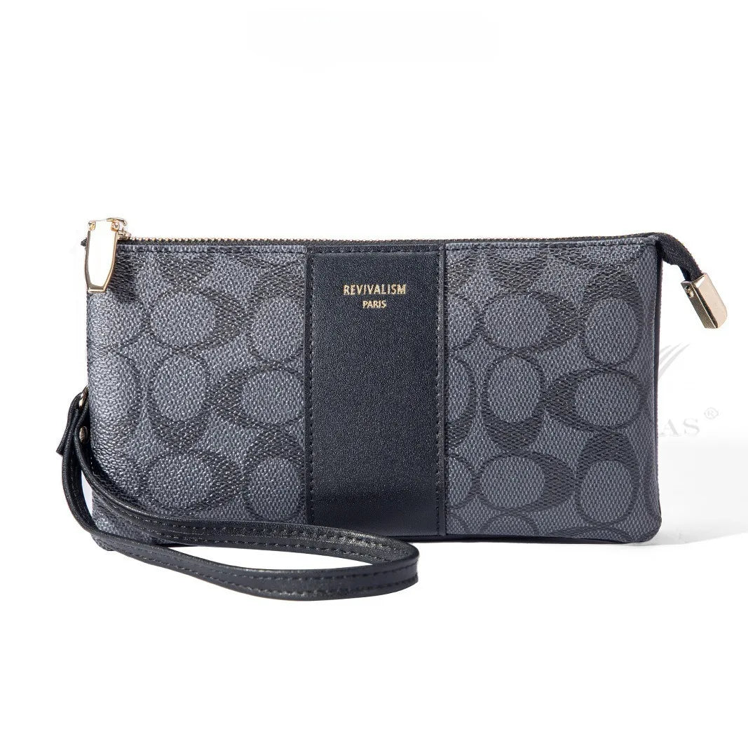 Luxury Design Wallets for Women Multi-Function Card Holder PU Leather 2025 New Corner Zip Wallet Wristlet Bag