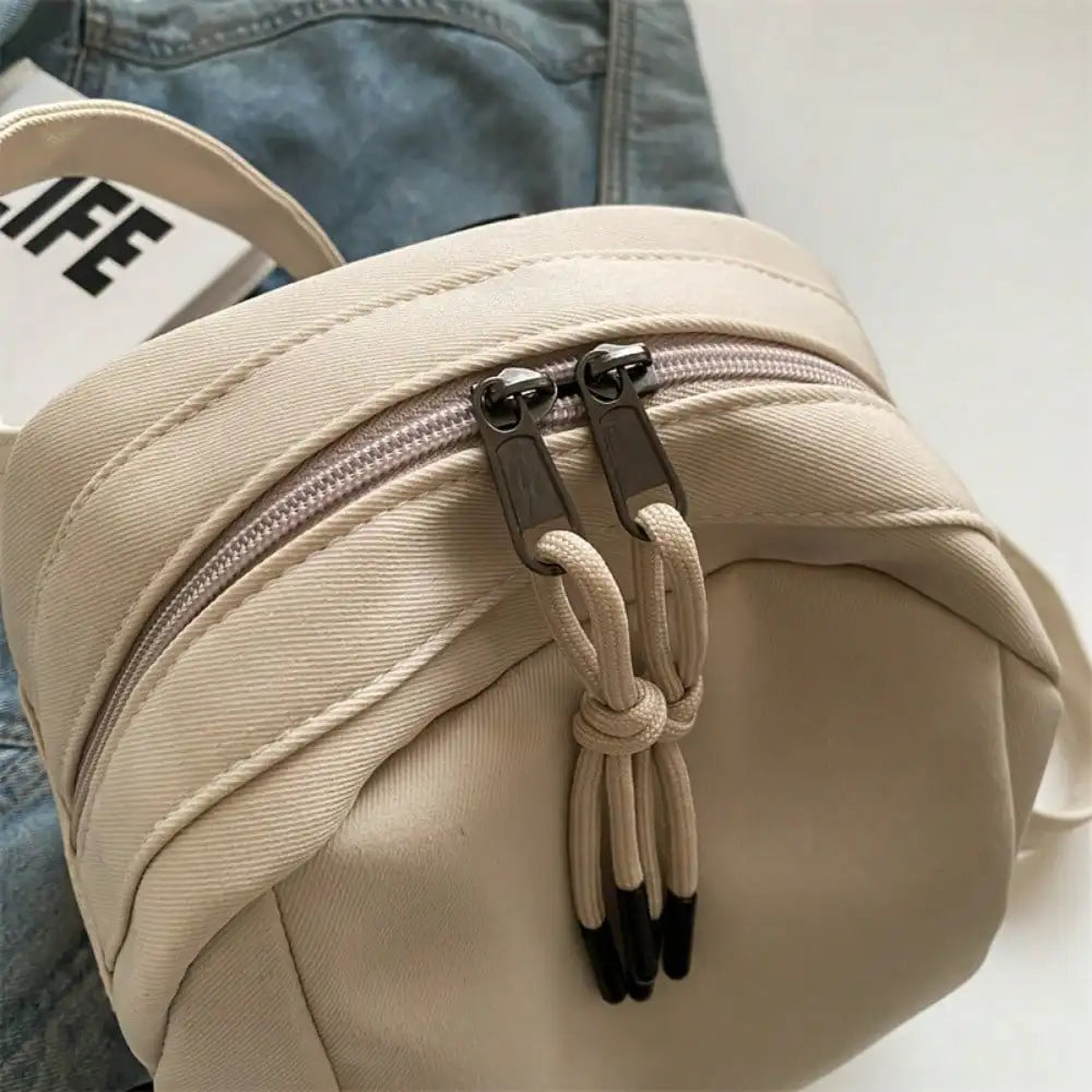 Casual Crossbody Bag For Women, Street Style Simple Fabric Shoulder Bag, Chic Commuter Work Purse