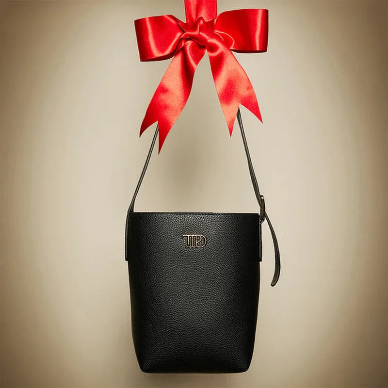 Taylor's TTPD Black Purse PU Leather Shoulder Crossbody Bags Women Cube Wallet Luxury Designer Brands TS Merch Female Bucket Bag